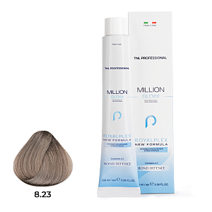 TNL, Million Gloss - крем-краска для волос (8.23 Светлый блонд перламутровый золотистый), 100 мл