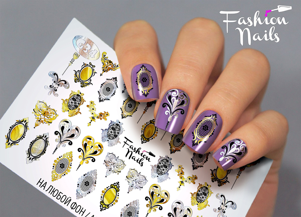 Fashion Nails, слайдер-дизайн "Galaxy" №34 Fashion Nails, слайдер-дизайн "Galaxy" №34