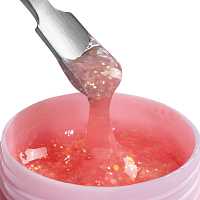 Adricoco, набор №92 гель для наращивания камуфлирующий с глиттером Chic Gel (5 оттенков по 15 мл)