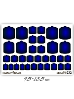 Anna Tkacheva, наклейки пленки для педикюра PR-232