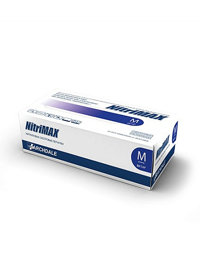 Archdale, перчатки нитриловые Nitrimax (фиолетовые, M), 50 пар
