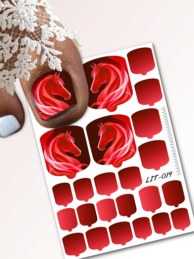 Anna Tkacheva, мини наклейки пленки для педикюра LIT-019 Anna Tkacheva, мини наклейки пленки для педикюра LIT-019