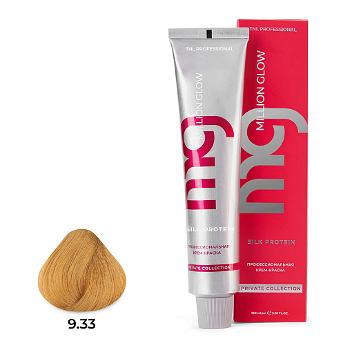 TNL, Million glow Silk protein - крем-краска для волос (9.33 светлый блонд интенсивный), 100 мл