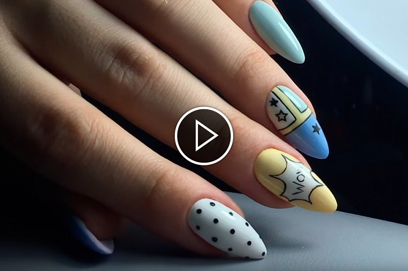 Весенние nail-дизайны покрытиями и материалами бренда Masura