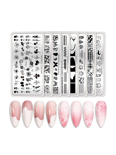 Born Pretty, пластина для стемпинга 12*6 см 58937-08 (BUTTERFLIES-N008)