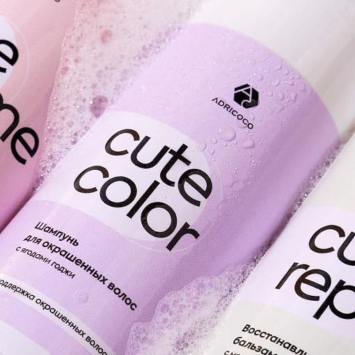 Adricoco, CUTE COLOR - бальзам для окрашенных волос с ягодами годжи, 1000 мл