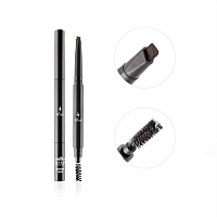 POLE, Elle Fatale - карандаш для бровей 2 в 1 (№05 Dark Brown)