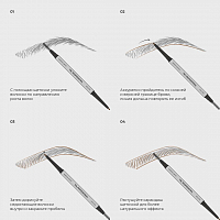 TNL, набор №2 тушь с эффектом накладных ресниц и ультратонкий карандаш для бровей (№03 taupe)