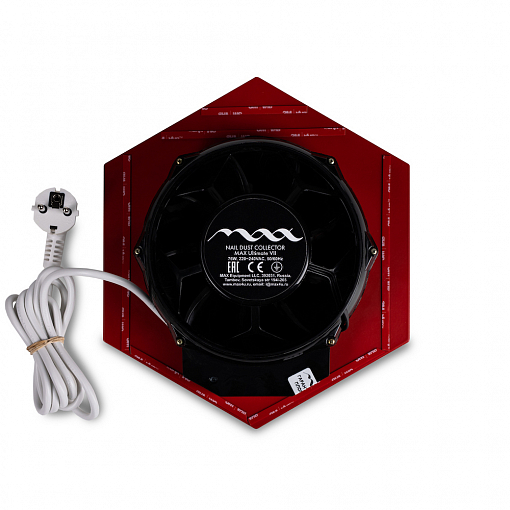 Max, Ultimate 7 - супер мощный встраиваемый пылесос (с красной верхней частью), 76Вт
