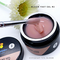 Bloom, Fast gel no heat - гель низкотемпературный №02 (теплый розовый), 15 мл