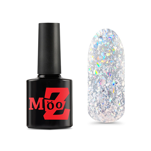 Mooz, Mirage - гель-лак с голографической цветной поталью №267, 9 мл