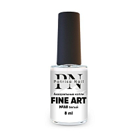 Patrisa nail, акварельные капли "Fine Art" (№A8 белый), 8 мл