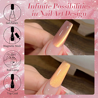 Born Pretty, Glass Bead Cat Magnetic Gel - магнитный гель-лак "кошачий глаз" MY45, 10 мл
