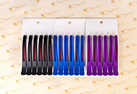 Irisk, зажимы для волос MAPLE•X с силиконовой вставкой (11,5 см, фиолетовые), 6 шт