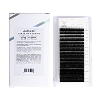 VECTOR RAY, Silk Lashes - микс ресниц для наращивания (изгиб D/Толщ.0,05 мм/Длина 7-12)