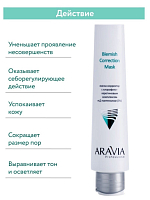 Aravia, Blemish Correction Mask - маска-корректор против несовершенств 2 в 1, 100 мл
