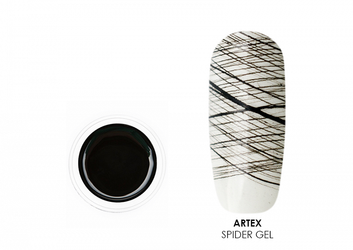 Artex, Spider gel - гель "паутинка" (black), 5 мл