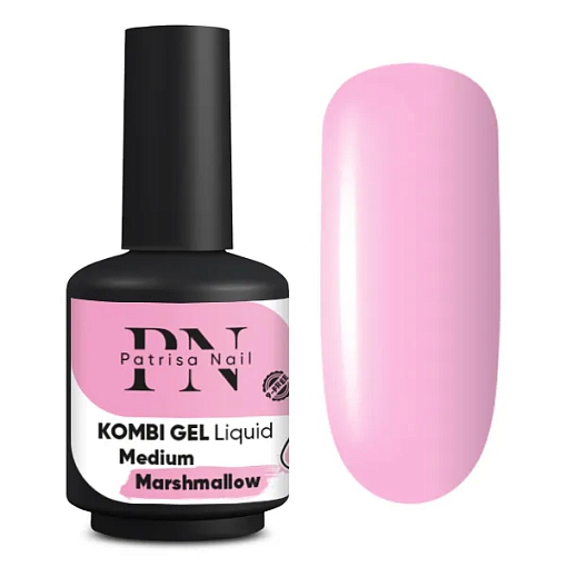 Patrisa nail, Kombi Gel Liquid Medium - комби гель (Marshmallow), 16 мл