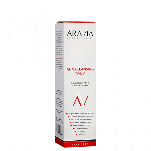 Aravia Laboratories, AHA-Cleansing Tonic - очищающий тоник с AHA-кислотами, 250 мл