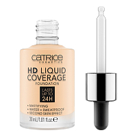 Catrice, HD Liquid Coverage Foundation - тональная основа (002 Porcelain Beige фарфор.беж.), 30 мл