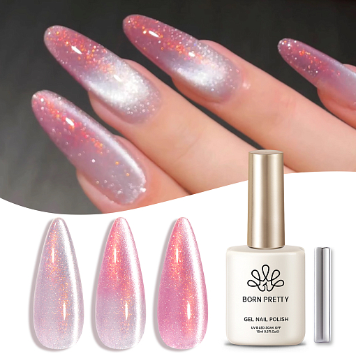 Born Pretty, Thermal Cat Eye Gel MY295 - набор гель-лак "кошачий глаз" и магнит для гель-лака, 15 мл