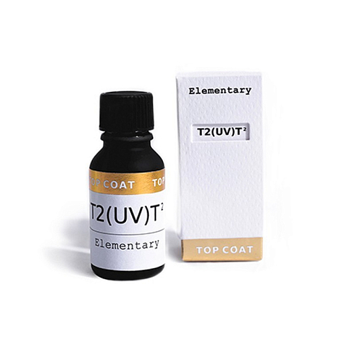 УЦЕНКА, ONIQ, Top Coat Elementary - глянцевый топ для светлых оттенков (T2(UV)T2), 15 мл