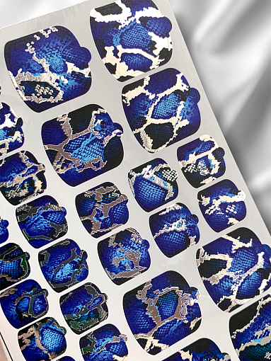 Anna Tkacheva, наклейки пленки для педикюра с фольгой VIP-087