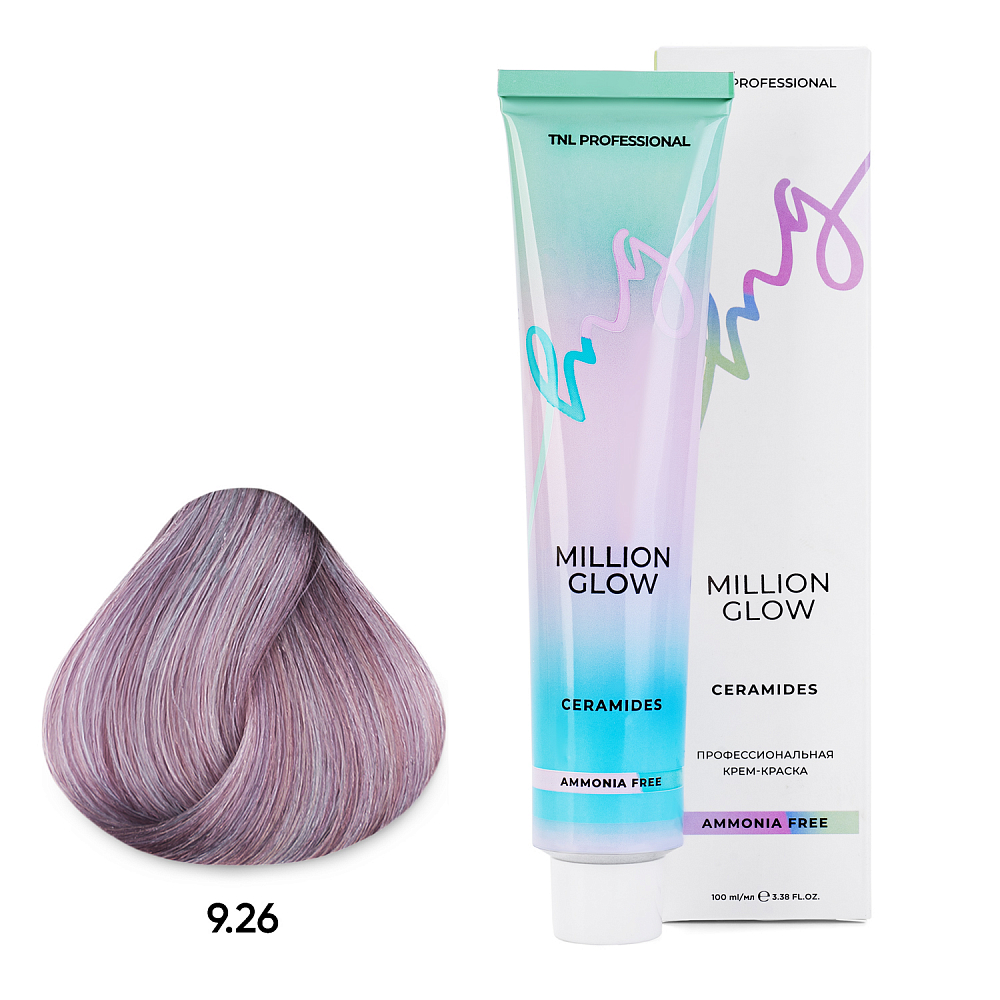 TNL, Million glow Ammonia free collection Ceramides - крем-краска для волос (оттенок №9.26), 100 мл