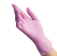 Benovy, Nitrile MultiColor - перчатки нитриловые (розовые, XS), 50 пар