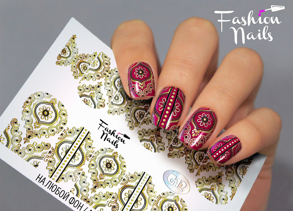Fashion Nails, слайдер-дизайн "Galaxy" №12