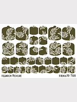 Anna Tkacheva, наклейки пленки для педикюра PR-788