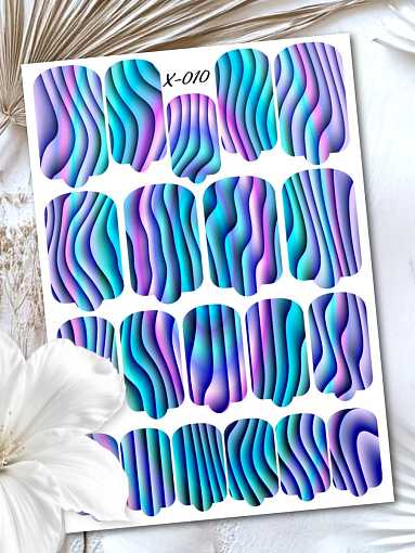 Anna Tkacheva, мини наклейки пленки для маникюра X-010