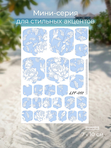 Anna Tkacheva, мини наклейки пленки для педикюра LIT-057