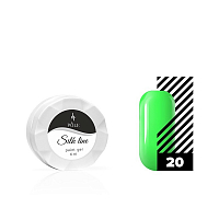 POLE, Silk line - гель-краска паутинка для тонких линий №20 (неоновый зеленый), 6 мл