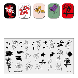 Барбарис, Пластина для стемпинга 12*6 см JR516