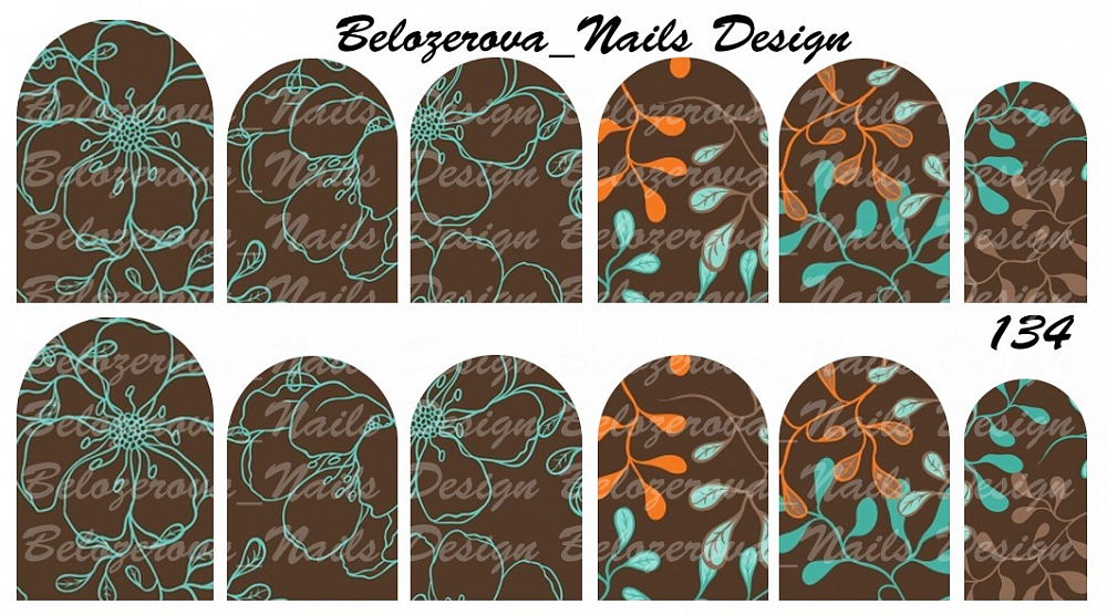 Слайдер-дизайн Belozerova Nails Design на белой пленке (134)