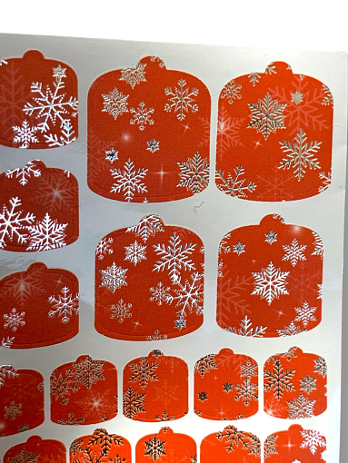 Anna Tkacheva, наклейки пленки для педикюра с фольгой VIP-069