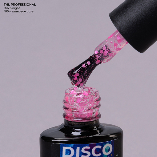 TNL, Disco night - гель-лак с цветной неоновой слюдой №5, 6 мл
