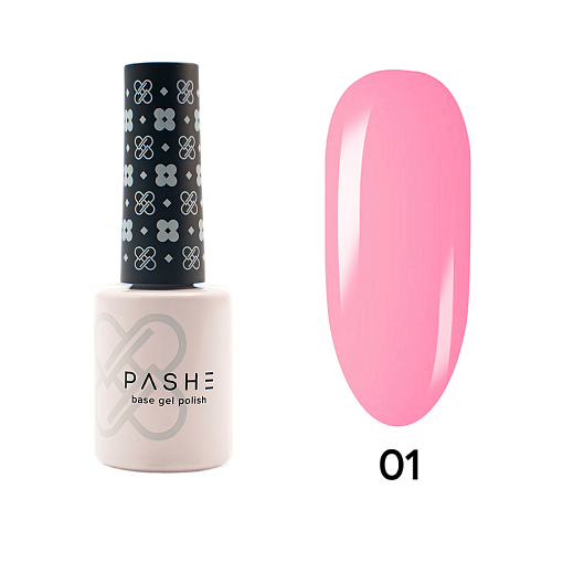 PASHE, Angel Color Base - жесткая цветная база для гель-лака №01, 9 мл