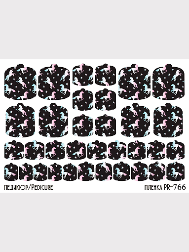 Anna Tkacheva, наклейки пленки для педикюра PR-766