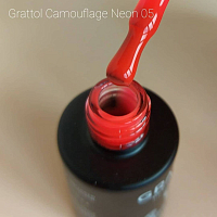 Grattol, Rubber Base Camouflage - цветная неоновая каучуковая база (Neon №05), 9 мл