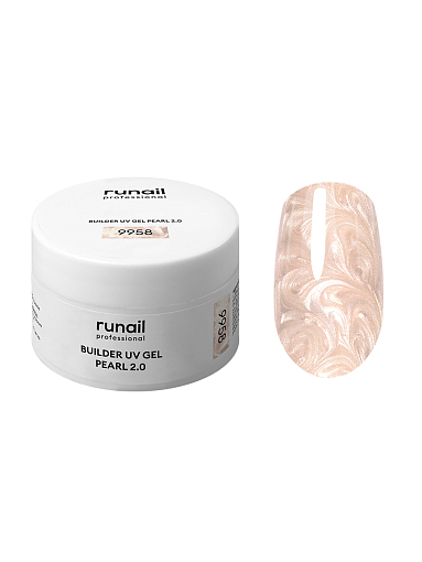 RuNail, набор №107 моделирующий УФ-гель c жемчужным эффектом PEARL 2.0 (5 оттенков по 15 гр)