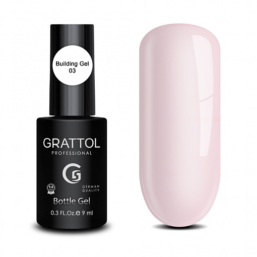 Grattol, Gel Bottle - моделирующий камуфлирующий гель №03, 9 мл