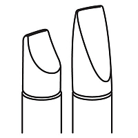 Irisk, кисть макияжная силиконовая, двухсторонняя (Вогнутая лопатка / Прямая, случ. цвет)