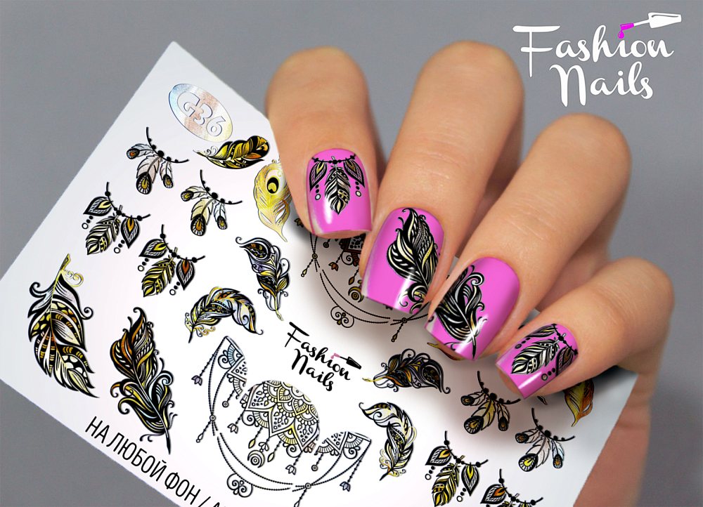 Fashion Nails, слайдер-дизайн "Galaxy" №36