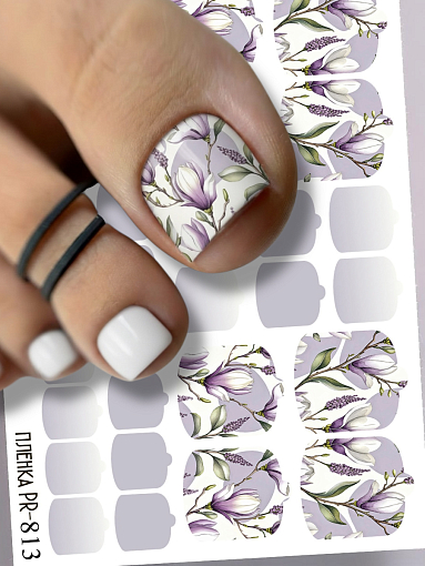 Anna Tkacheva, наклейки пленки для педикюра PR-813
