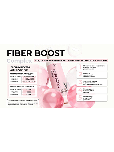 Adricoco, FIBER BOOST - филлер для реставрации волос амино-агент, альфа, 400 мл