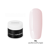 TNL, Ultra soft - низкотемпер. однофазный гель №03 (камуфлирующий нежно-розовый с шиммер.), 15 мл