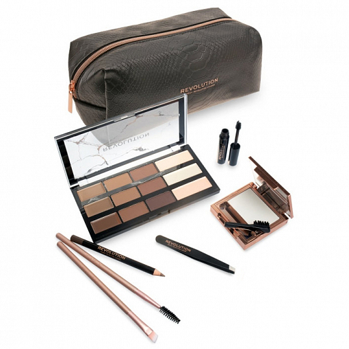 Makeup Revolution, подарочный набор для макияжа бровей "BROW SHAPING KIT"