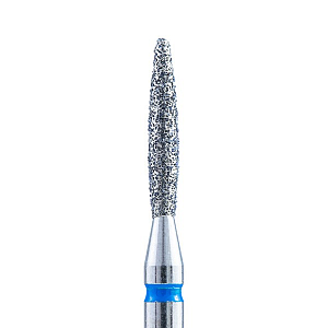 Silver Kiss, фреза алмазная пламя закругленное (синяя, d 0.18)